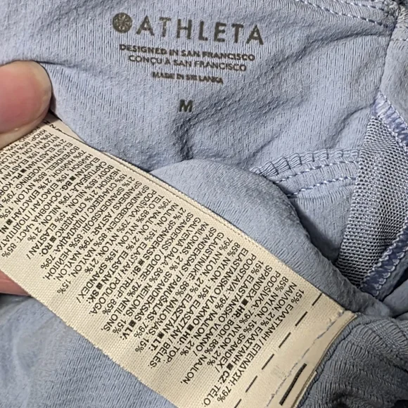 Athleta Ribbed Workout Top Sz M - Picture 5 of 5